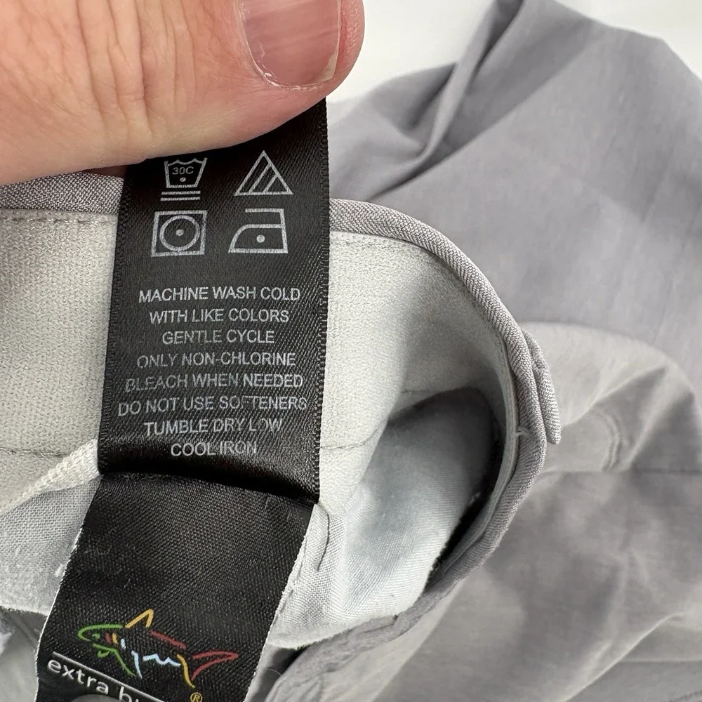 Greg Norman MicroLUX Men's 44x 30 Grey Play Dry‎ Golf Pants